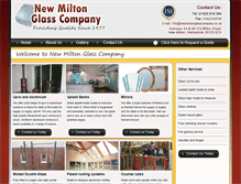 Tablet Screenshot of newmiltonglasscompany.co.uk